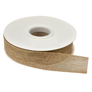 Clayre & Eef | Lint Bruin ø 12x3 cm / 15 m | 66210