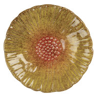Clayre & Eef | Schaaltje Bloem Geel Oranje ø 14x3 cm | 6CE2161