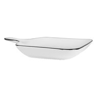 Clayre & Eef | Schaal Wit Zwart 23x17x3 cm | 6CE2168