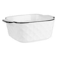Clayre &amp; Eef | Kom Wit Zwart 15x12x5 cm / 400 ml | 6CEBO0212
