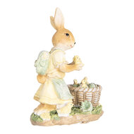 Clayre & Eef | Decoratie Beeld Konijn Beige Geel 10x6x13 cm | 6PR5452