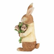 Clayre & Eef | Decoratie Beeld Konijn 39 cm Bruin Kunststof | 6PR5224
