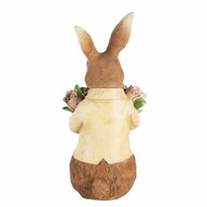 Clayre & Eef | Decoratie Beeld Konijn 39 cm Bruin Kunststof | 6PR5224