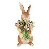 Clayre & Eef | Decoratie Beeld Konijn 39 cm Bruin Kunststof | 6PR5224