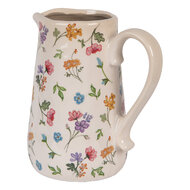 Clayre & Eef | Decoratieve Schenkkan Beige Roze 21x15x23 cm | 6CECFL0002L