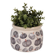 Clayre &amp; Eef | Bloempot Binnen Beige Grijs &oslash; 20x15 cm | 6CECSP0001L