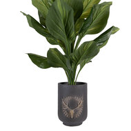 Clayre & Eef | Bloempot Binnen Grijs Beige ø 23x31 cm | 6MG0109