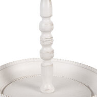 Clayre & Eef | Etagère 2 laags Wit ø 27x41 cm | 6Y5738