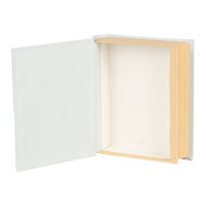 Clayre & Eef | Doos in boekvorm Blauw Roze 17x14x5 cm | 66019