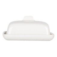 Clayre & Eef | Botervloot Wit 9x8x5 cm | 6CE2045