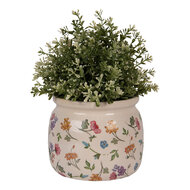 Clayre & Eef | Bloempot Binnen Beige Roze ø 16x13 cm | 6CECFL0001M
