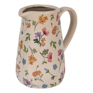 Clayre & Eef | Decoratieve Schenkkan Beige Roze 16x12x18 cm | 6CECFL0002M