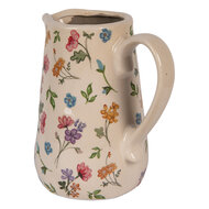 Clayre & Eef | Decoratieve Schenkkan Beige Roze 16x12x18 cm | 6CECFL0002M