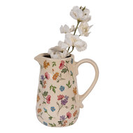 Clayre & Eef | Decoratieve Schenkkan Beige Roze 16x12x18 cm | 6CECFL0002M