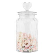 Clayre & Eef | Voorraadpot Deksel Transparant ø 11x24 cm | 6GL5055