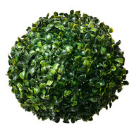 Clayre &amp; Eef | Decoratie kunststof bol Buxus Groen &oslash; 20 cm | 6PL0325M