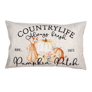 Clayre &amp; Eef | Kussenhoes Beige Oranje 30x50 cm | PPS36-2
