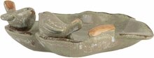 Clayre & Eef | Decoratie schaal Blad 16x16x5 cm Groen Keramiek| 6CE2163