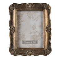 Clayre & Eef | Fotolijst Goudkleurig 14x2x19 cm / 10x15 cm | 2F0827