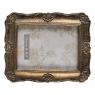 Clayre & Eef | Fotolijst Goudkleurig 14x2x19 cm / 10x15 cm | 2F0827