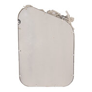 Clayre &amp; Eef | Wandspiegel Wit Grijs 58x12x89 cm | 52S329