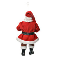 Clayre & Eef | Kerstdecoratie Hanger Kerstman Rood Wit 10x6x17 cm | 66244