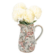 Clayre & Eef | Decoratieve Schenkkan Grijs Roze 16x12x18 cm | 6CE1965M