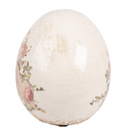 Clayre &amp; Eef | Decoratie Ei Beige Roze &oslash; 10x12 cm | 6CE2207M