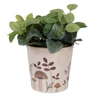 Clayre &amp; Eef | Bloempot Binnen Beige Bruin &oslash; 17x16 cm | 6CELFJ0001L