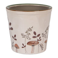 Clayre &amp; Eef | Bloempot Binnen Beige Bruin &oslash; 17x16 cm | 6CELFJ0001L