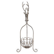 Clayre &amp; Eef | Decoratieve Mand Grijs 28x28x68 cm | 5Y1320