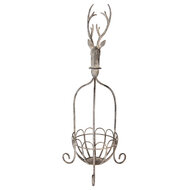 Clayre &amp; Eef | Decoratieve Mand Grijs 28x28x68 cm | 5Y1320
