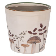 Clayre &amp; Eef | Bloempot Binnen Beige Bruin &oslash; 15x14 cm | 6CELFJ0001M