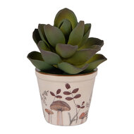 Clayre &amp; Eef | Bloempot Binnen Beige Bruin &oslash; 8x7 cm | 6CELFJ0001XS