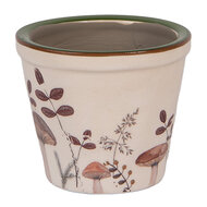 Clayre &amp; Eef | Bloempot Binnen Beige Bruin &oslash; 8x7 cm | 6CELFJ0001XS