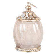 Clayre &amp; Eef | Decoratie met LED Beige &oslash; 7x11 cm | 6GL5219