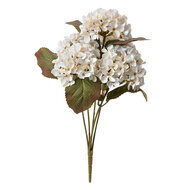 Clayre & Eef | Kunstbloem Hortensia Wit Groen 18x16x44 cm | 6PL0303