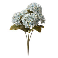 Clayre &amp; Eef | Kunstbloem Hortensia Blauw Groen 15x15x42 cm | 6PL0306