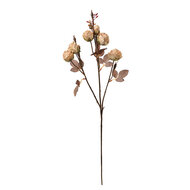 Clayre & Eef | Decoratie tak met bloemen Beige Bruin 16x9x73 cm | 6PL0330W