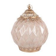 Clayre &amp; Eef | Decoratie met LED Roze &oslash; 15x19 cm / 2xAAA | 6GL5230