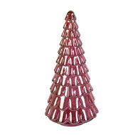 Clayre &amp; Eef | Kerstdecoratie Kerstboom Roze &oslash; 16x33 cm | 6GL5327