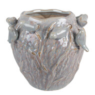 Clayre &amp; Eef | Bloempot Binnen Blauw &oslash; 25x20 cm | 6TE0586