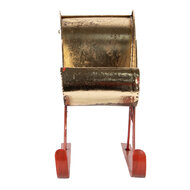 Clayre &amp; Eef | Kerstdecoratie Slee Wit Goudkleurig 38x15x28 cm | 6Y5843