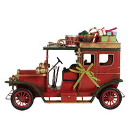 Clayre &amp; Eef | Decoratie Model Auto Rood Groen 42x18x28 cm | 6Y5875