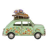 Clayre &amp; Eef | Decoratie Model Auto Groen Roze 26x12x18 cm | 6Y5876