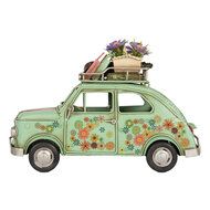 Clayre &amp; Eef | Decoratie Model Auto Groen Roze 26x12x18 cm | 6Y5876