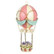 Clayre &amp; Eef | Decoratie luchtballon Roze Beige &oslash; 14x29 cm | 6Y5878