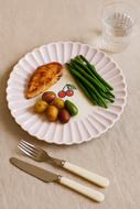 Dinerbord ø 28 cm Fruity Cherry lila wit aardewerk | PC.CE.28 | Dishes & Deco