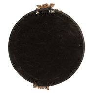 Clayre & Eef | Wandspiegel Zwart Goudkleurig 17x2x20 cm | 62S340M