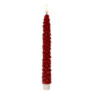 Clayre &amp; Eef | Kaars met LED set van 2 Rood &oslash; 3x25 cm / 2xAAA | 6CA0001R